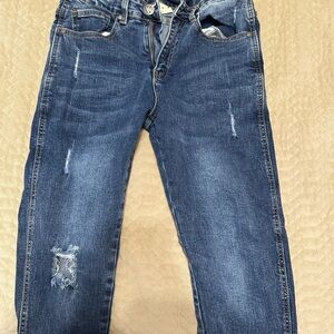 YoungLA Men's Relaxed Fit Distressed Denim Jeans